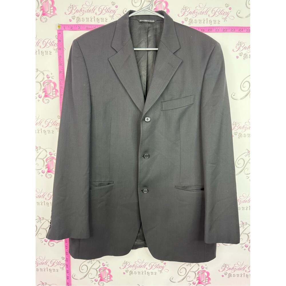 Belissimo Men's Black Single-Breasted Blazer -